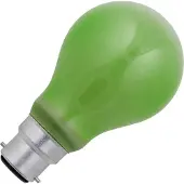 Schiefer Ba22d Gloeilamp | 60W Groen 70lm 230V | Dimbaar