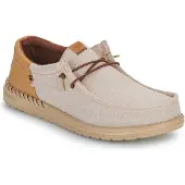 HeyDude Instappers Heren Wally Funk Cognac Nylon | Maat 45