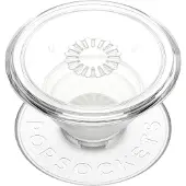 PopSockets PopGrip Clear - Wit - Voor Smartphones en tablets - 3" en 10" diagonaal scherm