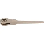 Ks Tools ratel met vrijloopmechanisme, model 963.1113, aluminium-brons (niet-ijzerlegering), gewicht 1100 gram