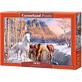 Castorland Winter Melt – Puzzel – 500 stukjes – Satijnen afwerking – Perfecte pasvorm – Europese kwaliteit