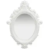 vidaXL Wandspiegel kasteel stijl 56x76 cm wit