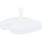 vidaXL Socle de parasol rempli de sable/d'eau 16 L Blanc Plastique48773
