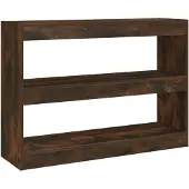 vidaXL Boekenkast/kamerscherm 100x30x72 cm gerookt eikenkleur