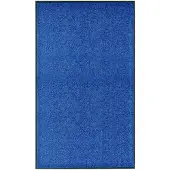 vidaXL Deurmat wasbaar 90x150 cm blauw