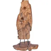 vidaXL Wijnrek voor 8 flessen 40x30x80 cm massief teakhout