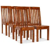 vidaXL Eetkamerstoelen modern hout met sheesham afwerking 6 st online kopen