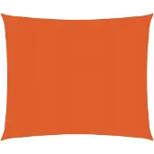 vidaXL Zonnezeil 160 g/m² 3x3 m HDPE oranje
