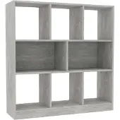 vidaXL Boekenkast 97,5x29,5x100 cm bewerkt hout betongrijs