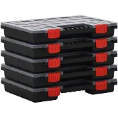 vidaXL Assortimentsdozen 5 st 34,5x25x5 cm polypropeen