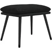 vidaXL Voetenbank 45x29,5x35 cm stof en kunstleer zwart