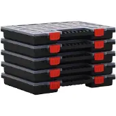 vidaXL Assortimentskasten, 5 stuks, 40x30x5 cm, polypropyleen