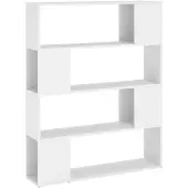 vidaXL Boekenkast/kamerscherm 100x24x124 cm wit