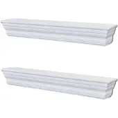 vidaXL Wandschappen Aaliyah 2 st wit