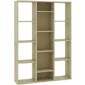 vidaXL Kamerscherm/boekenkast 100x24x140 cm bewerkt hout eikenkleurig