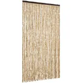 vidaXL Vliegengordijn 118x220 cm chenille beige