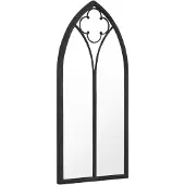 Super Merchant Tuinspiegel 70x30 cm ijzer zwart