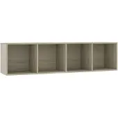 vidaXL Boekenkast/tv-meubel 143x30x36 cm sonoma eikenkleurig