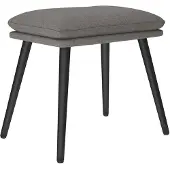 vidaXL Voetenbank 45x29,5x35 cm stof lichtgrijs