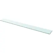 vidaXL Wandschap transparant 110x12 cm glas