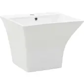 vidaXL Wasbak wandgemonteerd 500x450x410 mm keramiek wit