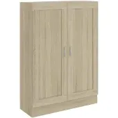 vidaXL Boekenkast 82,5x30,5x115 cm bewerlt hout sonoma eikenkleurig