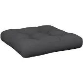 vidaXL Palletkussen 50x50x12 cm stof zwart