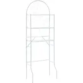 vidaXL Badkamerrek 60x33x174 cm wit