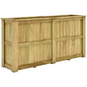 vidaXL Plantenbak verhoogd 196x50x100 cm geïmpregneerd grenenhout