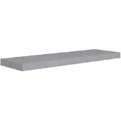 vidaXL Wandschap zwevend 80x23,5x3,8 cm MDF grijs
