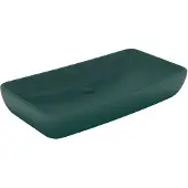 vidaXL Wastafel rechthoekig 71x38 cm keramiek mat donkergroen