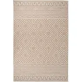 vidaXL Buitenkleed, plat geweven, 160x230 cm, bruin, gestreept