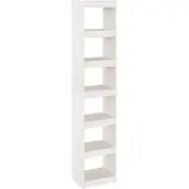 vidaXL Boekenkast/kamerscherm 40x30x199 cm massief grenenhout wit