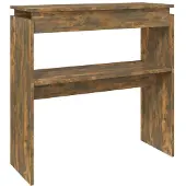 Super Merchant Wandtafel 80x30x80 cm bewerkt hout gerookt eikenkleurig