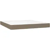 vidaXL Pocketveringmatras medium 160x200x20 cm stof taupe