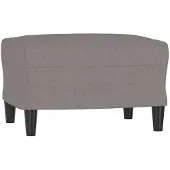 vidaXL Voetenbank 60x50x41 cm stof taupe