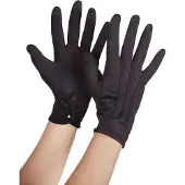 Boland Handschoenen Basic Met Drukknop Unisex Zwart