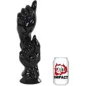 Gangbangster - Two Hands - Dildo - 32 x 9 cm - PVC - Zwart