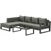 Garden Impressions Esmee loungeset rechts carbon black mystic grey