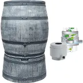 Roto Regentonset Roto 240 liter + voet + vulautomaat - Grijs