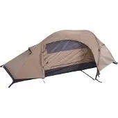 Sturm Bundeswehr und Freizeitshop Mil-Tec éénpersoons tent, "Recom", coyote bruin