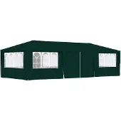 vidaXL Partytent met zijwanden professioneel 90 g/m² 4x9 m groen