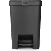 Brabantia StepUp Prullenbak - Pedaalemmer - 25 liter - Dark Grey