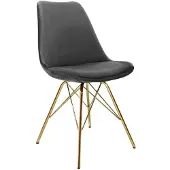 Kick Collection Kick kuipstoel Velvet - Donkergrijs
