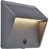 Lutec Solar Buitenwandlamp Linko - Antraciet - Warm Wit - Met Sensor