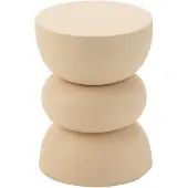 J-Line 40772 Bijzettafel Lise metaal beige