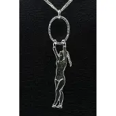 MOOYE ® - Collectie Zilveren Turnster met hoepel ketting hanger