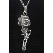 MOOYE ® - Collectie Zilveren Trike in detail 3D ketting hanger