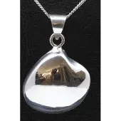 MOOYE ® - Collectie Zilveren Venus schelp abstract ketting hanger