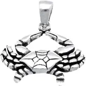 MOOYE ® - Collectie Zilveren Krab kettinghanger